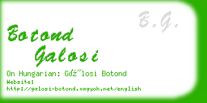 botond galosi business card